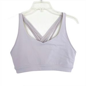Athleta Lavender Lilac Strappy Sports Bra